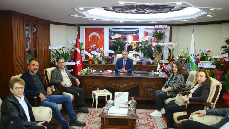 CHP Rize İl Teşkilatından  Başkanımız Enver Atagün'e tebrik ziyareti