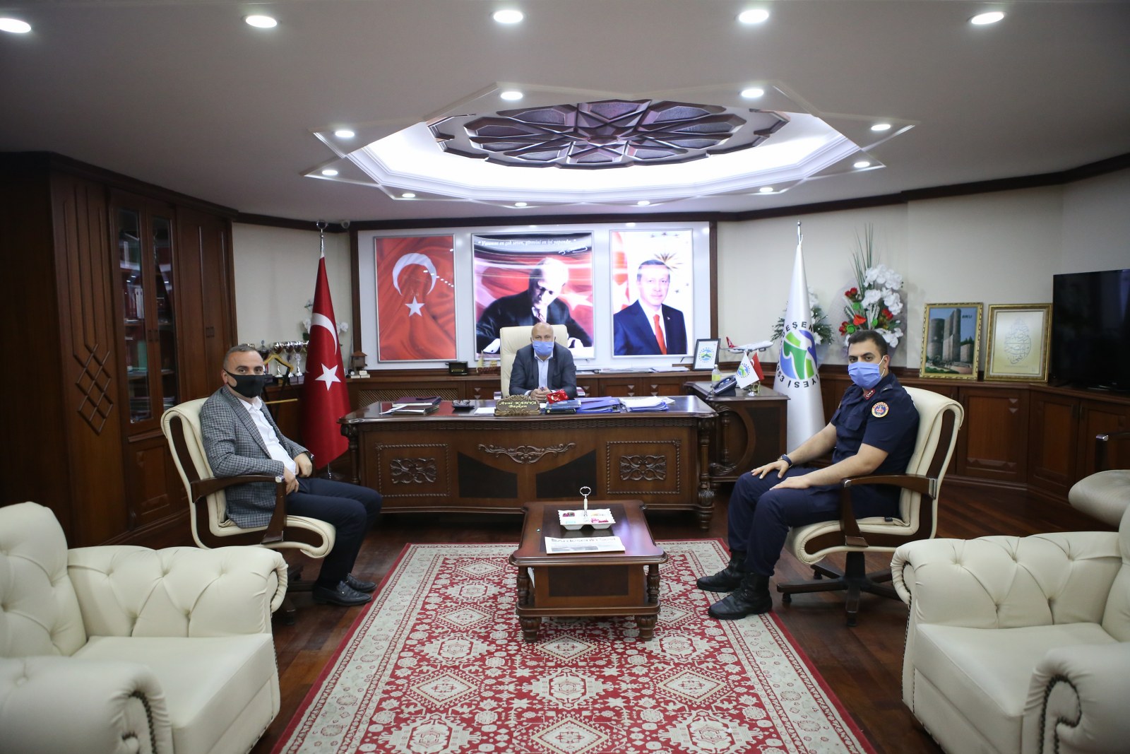 İlçe Jandarma Komutanı Aras’tan Başkan Kahya’ya Ziyaret