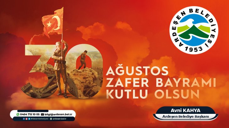 Başkan KAHYA'dan 30 Ağustos Zafer Bayramı Mesajı